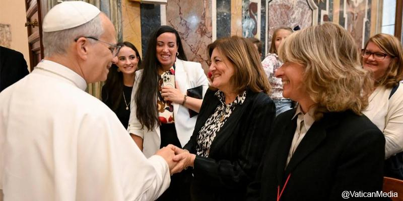 María Dolores García Mascarell, administradora general del Instituto Juan Pablo II, tras su encuentro con el Papa: «Nos dejó en el corazón ese deseo de seguir sirviendo en este trabajo por la familia»