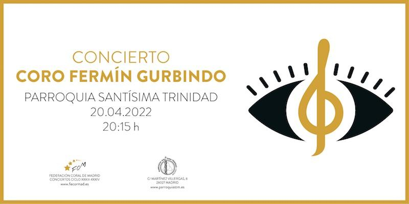 El coro Fermín Gurbindo ofrece esta tarde un concierto en Santísima Trinidad del barrio de la Concepción-San Pascual