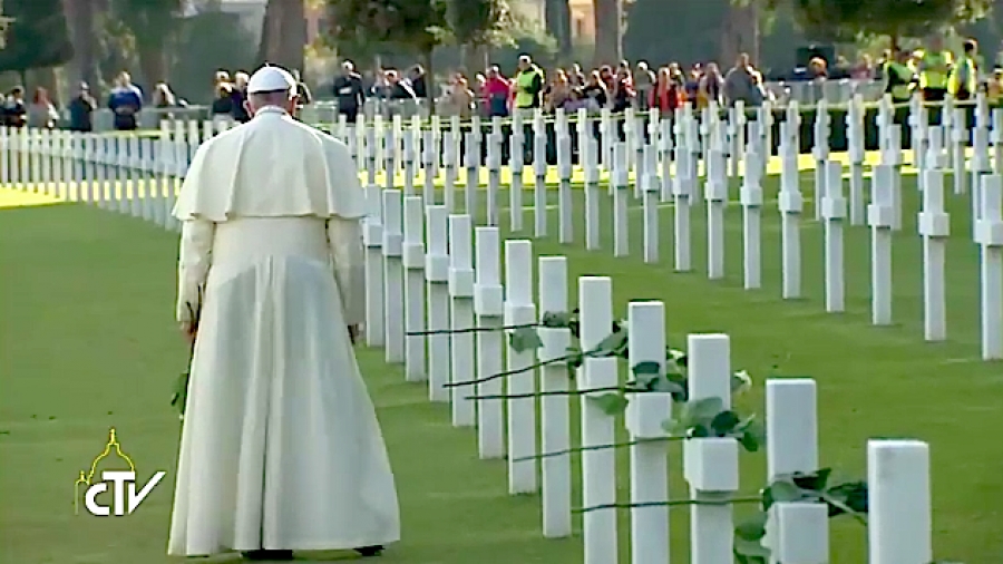 Fieles difuntos: El Papa celebra la Misa en el Cementerio Americano de Neptuno