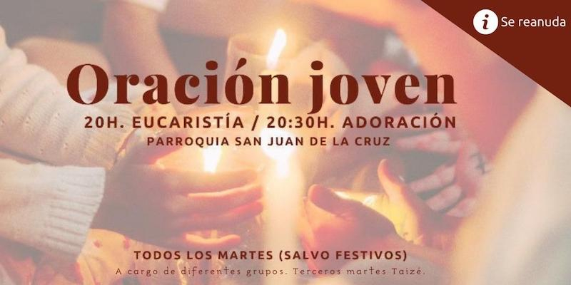 La Delegación de Jóvenes reanuda este martes la oración joven en San Juan de la Cruz