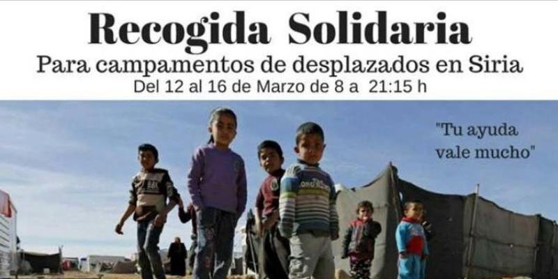 El IES Palomeras Vallecas organiza una campaña de recogida solidaria a favor de desplazados en Siria