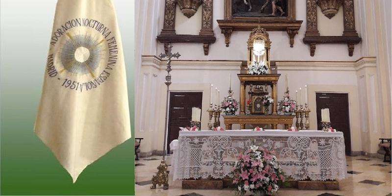 La Adoración Nocturna celebra en San Martín de Tours una vigilia extraordinaria de oración por los difuntos