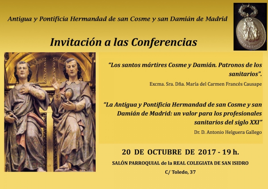 La colegiata de San Isidro acoge unas conferencias sobre los santos Cosme y Dami&aacute;n