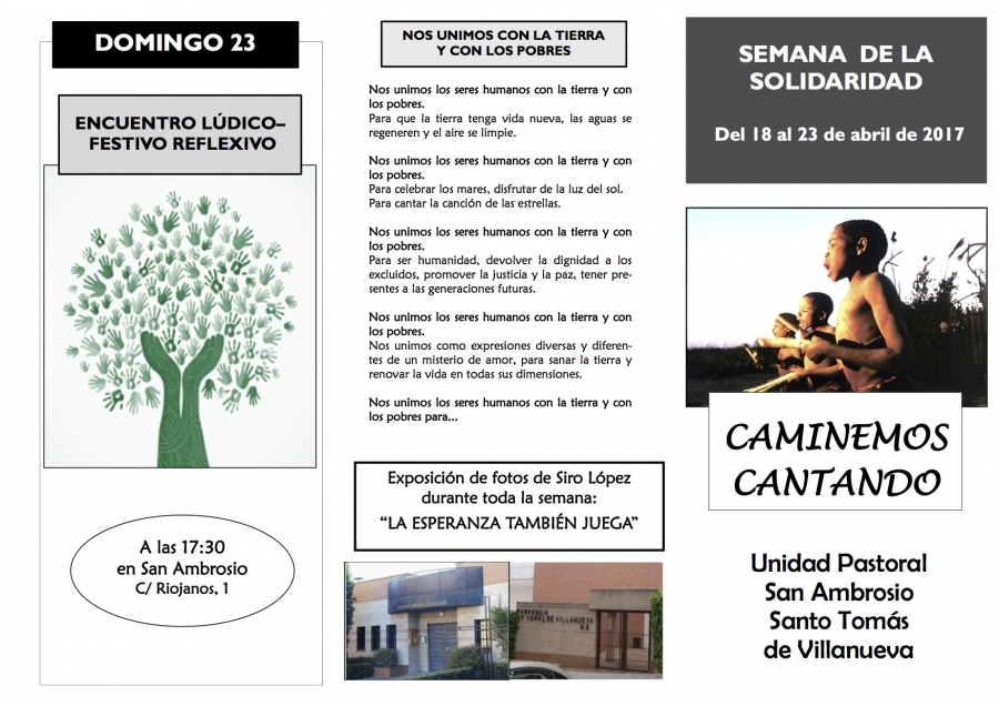 La Unidad Pastoral de Santo Tomás de Villanueva y San Ambrosio celebra una Semana Solidaria