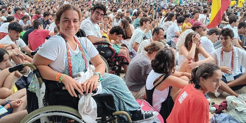 Así viven Nacho y Begoña la JMJ Lisboa 2023: «La discapacidad no te impide, solamente te acompaña»