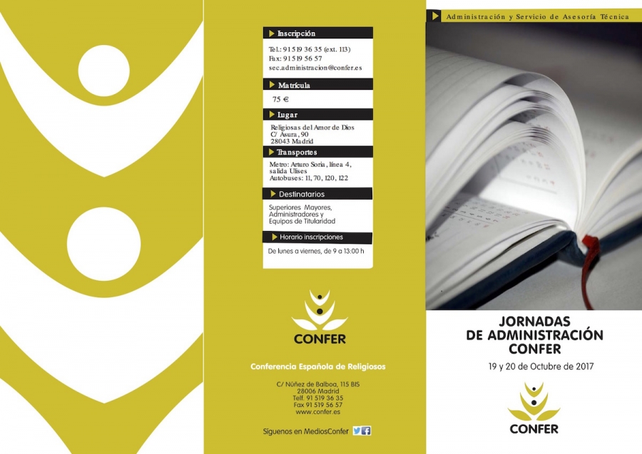 La Secretar&iacute;a General de CONFER organiza en Madrid una nueva sesi&oacute;n de formaci&oacute;n para administradores