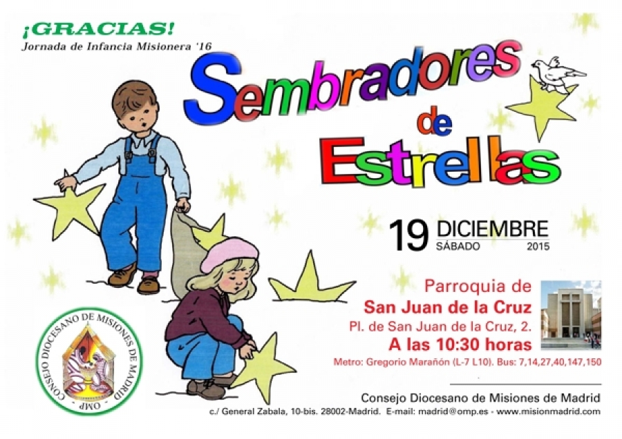 &laquo;Sembradores de Estrellas&raquo;, primer momento de Campa&ntilde;a de la Infancia Misionera 2016
