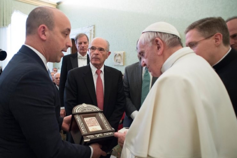 El Papa Francisco a la Liga antidifamaci&oacute;n: nunca m&aacute;s una iniquidad como la Shoah