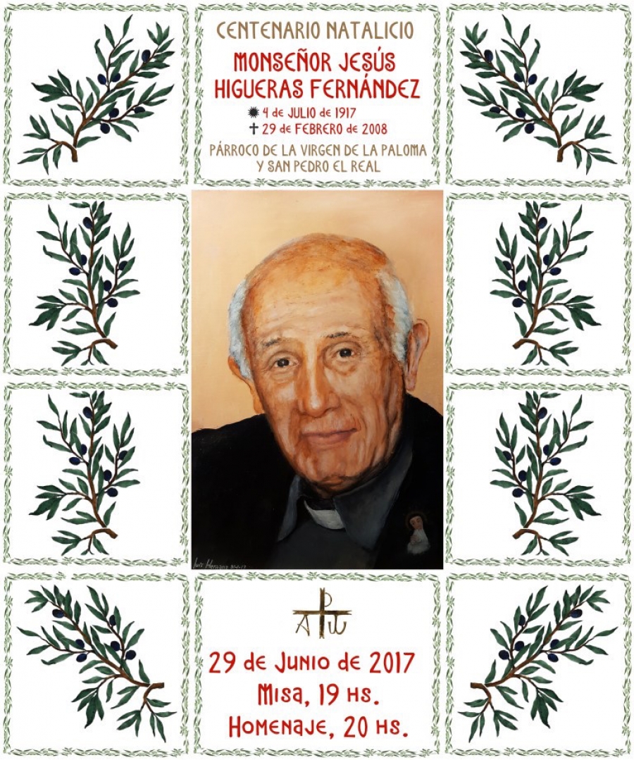La parroquia Virgen de la Paloma rinde homenaje a monse&ntilde;or Jes&uacute;s Higueras Fern&aacute;ndez