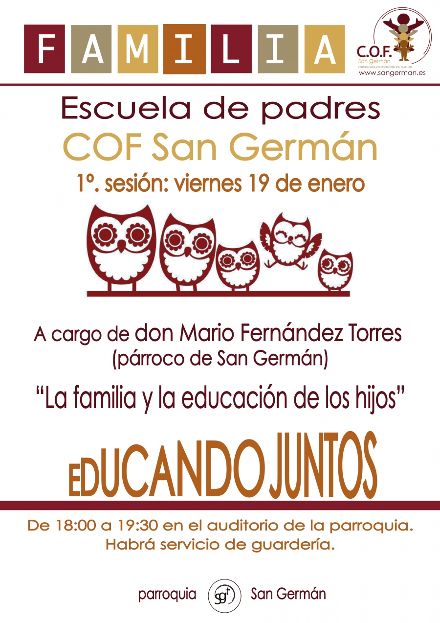 El COF de San Germ&aacute;n organiza una Escuela de Padres