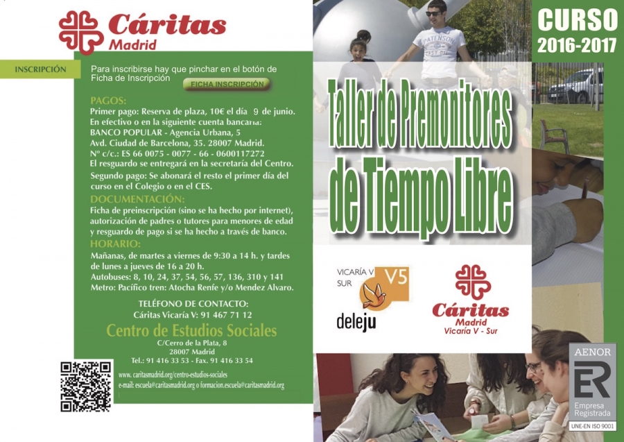 La Vicar&iacute;a V ofrece a los j&oacute;venes un curso de Premonitores de Tiempo Libre