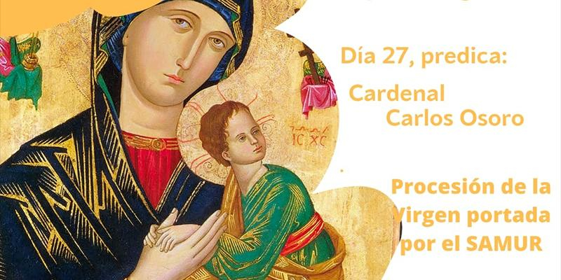 'Tras los pasos de Mar&iacute;a', lema de las fiestas patronales de Nuestra Se&ntilde;ora del Perpetuo Socorro