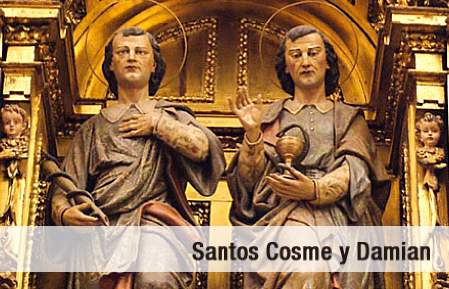 Celebraci&oacute;n en honor de los santos Cosme y Dami&aacute;n en la Colegiata de san Isidro