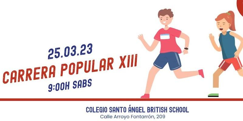 El colegio Santo Ángel British School de Moratalaz y Cáritas Vicaría III lanzan la XIII Carrera Popular Solidaria