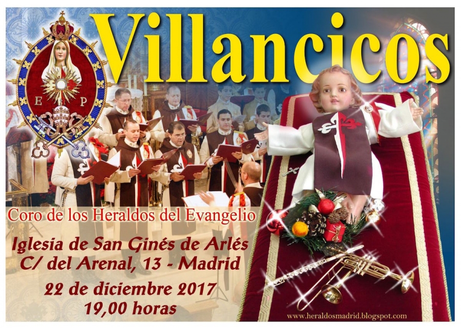 El coro de los Heraldos canta villancicos en San Gin&eacute;s