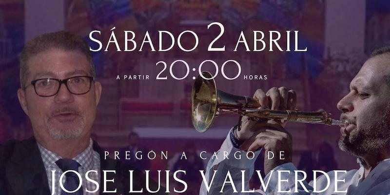 La Banda Sinf&oacute;nica La Lira de Pozuelo acompa&ntilde;a a Jos&eacute; Luis Valverde en el preg&oacute;n de Semana Santa de Medinaceli