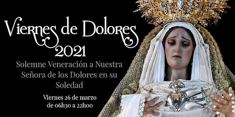 La Archicofradía de Jesús de Medinaceli organiza una veneración a la Virgen en su Soledad para el Viernes de Dolores