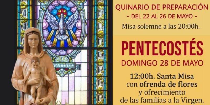 Los Doce Apóstoles programa un quinario como preparación a su fiesta patronal en el domingo de Pentecostés