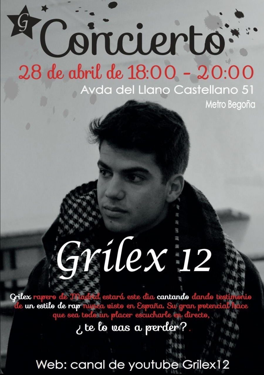 El rapero Grílex ofrece un concierto en Fuencarral con música, rap y mensaje cristiano