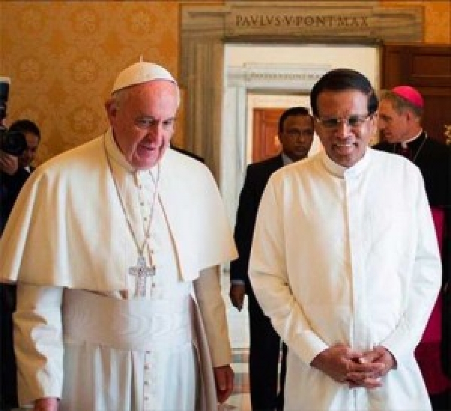 Audiencia al Presidente de Sri Lanka: El proceso de paz y reconciliación contribuya a la sólida armonía social