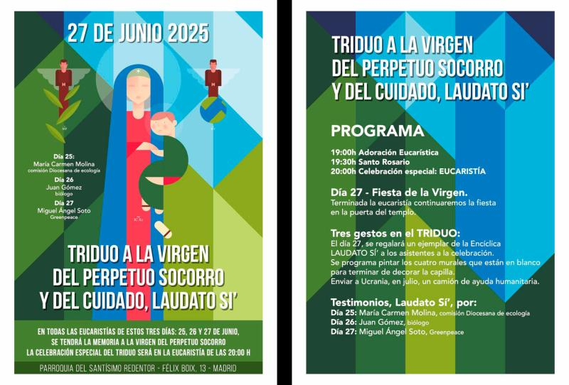 La parroquia del Santísimo Redentor celebra el Triduo a la Virgen del Perpetuo Socorro: conoce todos los actos