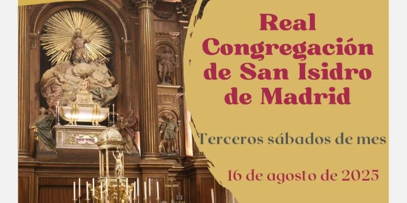 La Real Congregación de san Isidro celebra sus cultos de hermandad como cada tercer sábado de mes