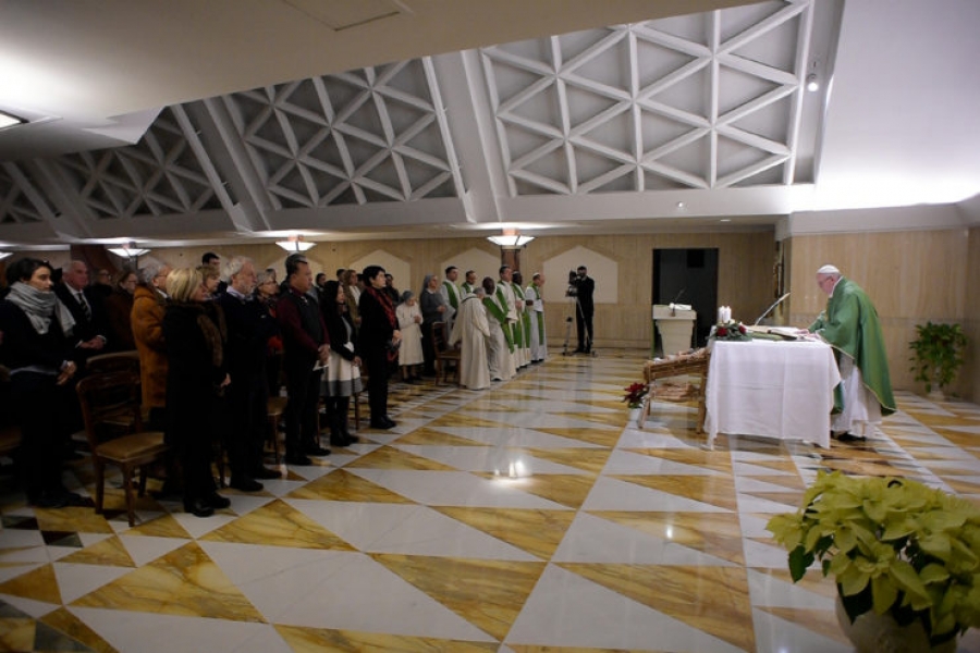 El Papa en Santa Marta: Dios no se acuerda de nuestros pecados