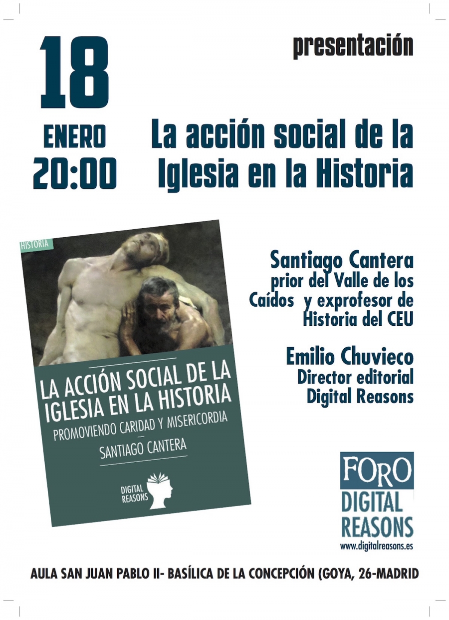 El padre Santiago Cantera presenta su libro sobre &#039;La acción social de la Iglesia en la Historia&#039; en la basílica de la Concepción