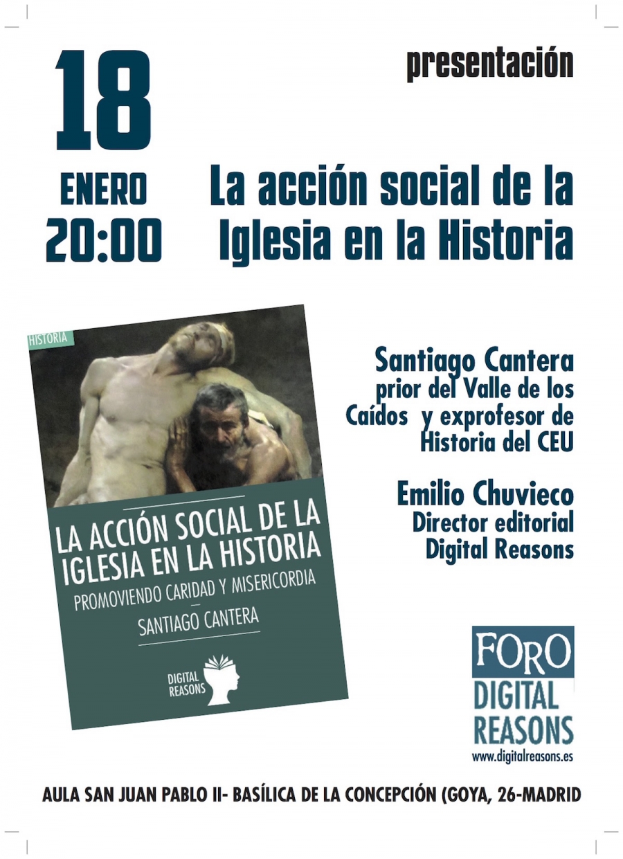 El padre Santiago Cantera presenta su libro sobre 'La acci&oacute;n social de la Iglesia en la Historia' en la bas&iacute;lica de la Concepci&oacute;n