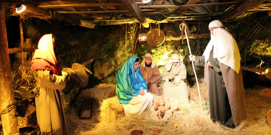 Bel&eacute;n viviente en Buitrago de Lozoya