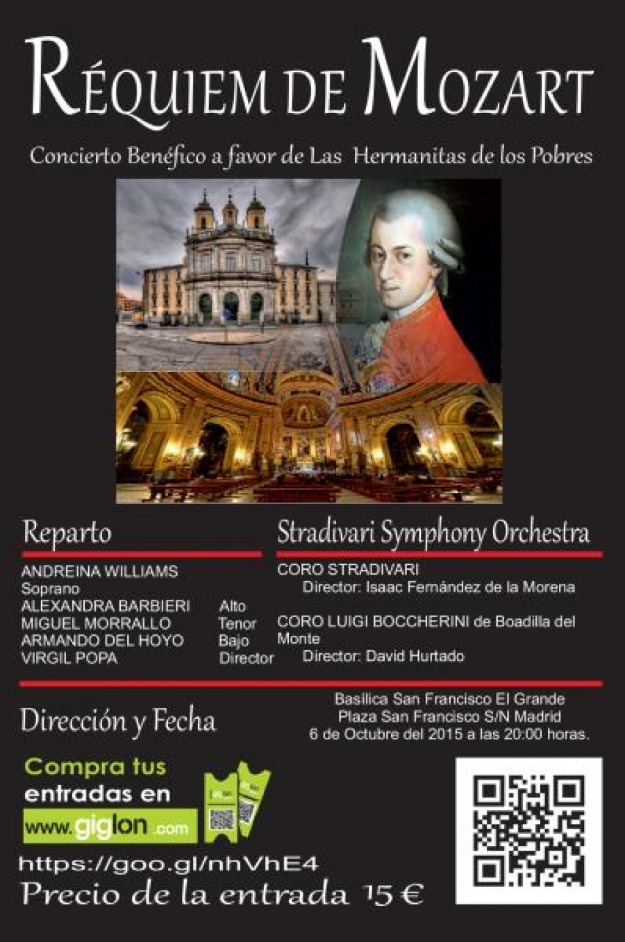 Concierto ben&eacute;fico a favor de las Hermanitas de los Pobres