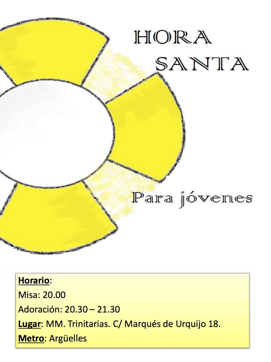 La residencia de las Trinitarias acoge una hora santa para j&oacute;venes