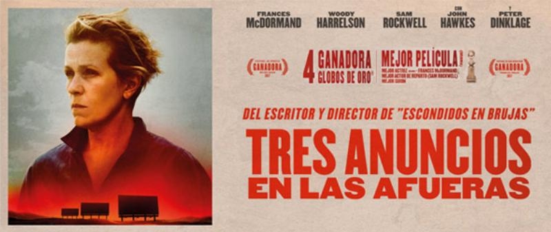 San Juan Evangelista proyecta &#039;Tres anuncios en las afueras&#039; en sus Viernes de cine
