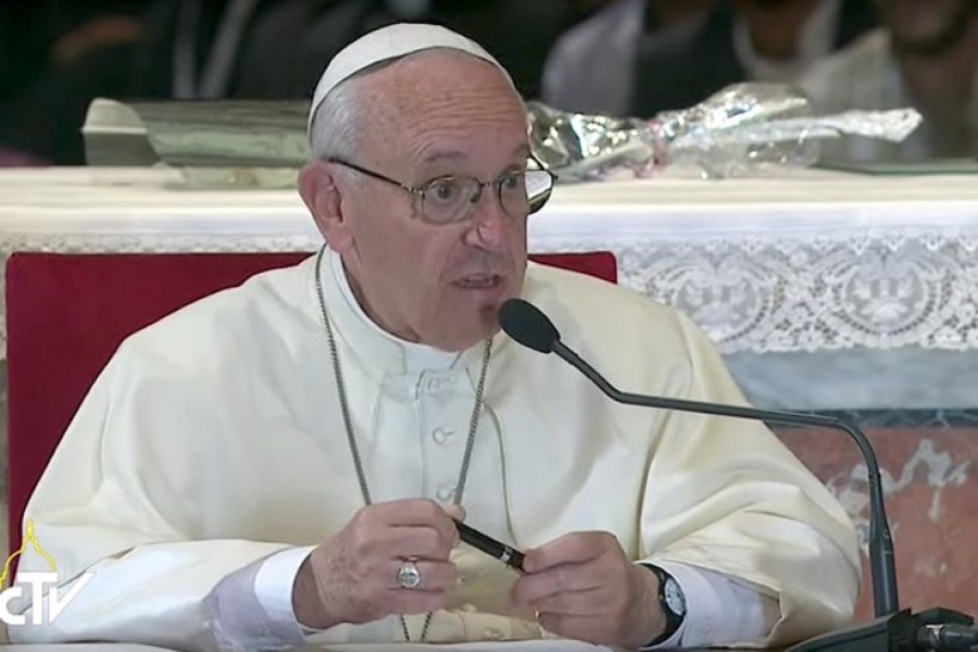 El Papa en la catedral de G&eacute;nova: Encuentro a 360&ordm; con el clero y religiosas