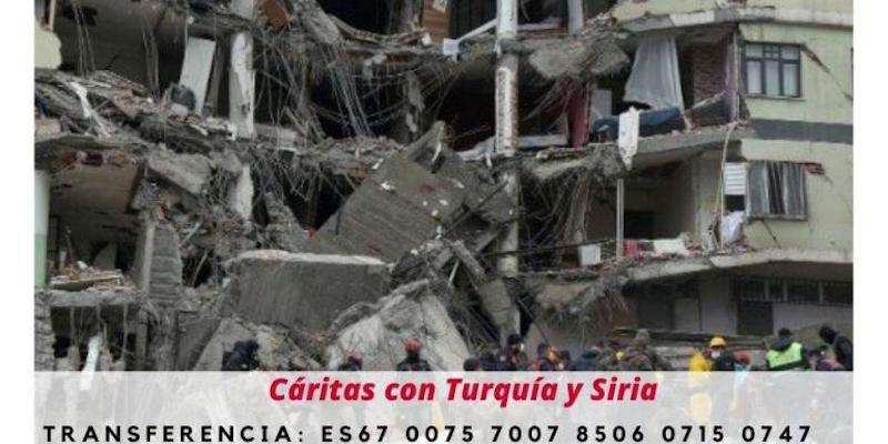 Cáritas Diocesana de Madrid llama a la solidaridad con los damnificados por el terremoto de Turquía y Siria