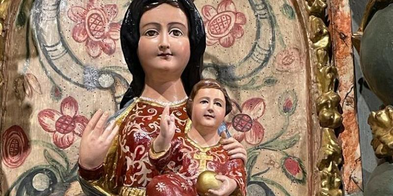 Imagen de la Virgen de las Candelas, restaurada