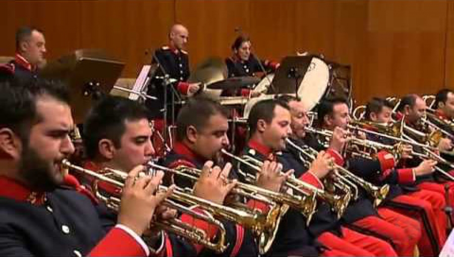 Concierto del Regimiento &laquo;Inmemorial del Rey&raquo; N&ordm; 1 en la catedral de la Almudena