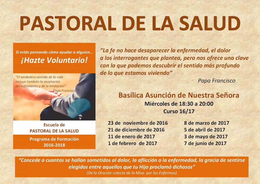 La bas&iacute;lica Asunci&oacute;n de Nuestra Se&ntilde;ora, de Colmenar Viejo, acoge charlas de formaci&oacute;n de la Escuela de Pastoral de la Salud