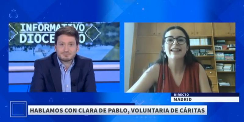 Clara, voluntaria de C&aacute;ritas con menas: &laquo;La caridad no se muestra solo en el hablar sino en el acercarse a las personas&raquo;
