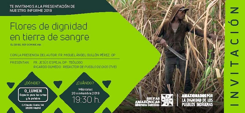 El misionero dominico Miguel Ángel Gullón presenta el informe &#039;Flores de dignidad en tierras de sangre&#039;