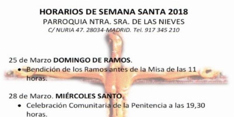 Nuestra Señora de las Nieves presenta los santos óleos en el Sábado Santo