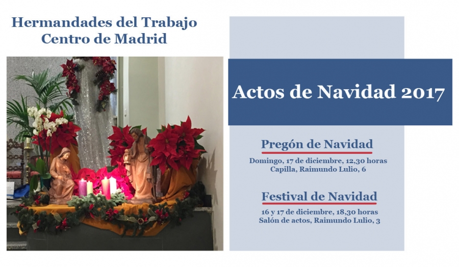 Monse&ntilde;or Antonio Algora pronunciar&aacute; el tradicional preg&oacute;n de Navidad de Hermandades del Trabajo