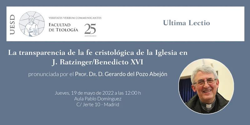 Gerardo del Pozo Abej&oacute;n imparte su &uacute;ltima 'lectio' en la Universidad San D&aacute;maso