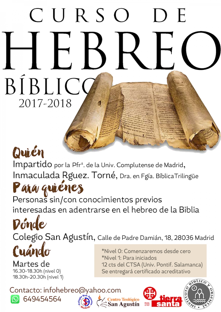El colegio San Agust&iacute;n acoge un curso de hebreo b&iacute;blico