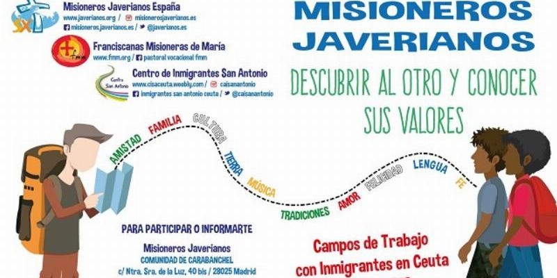 Los Misioneros Javerianos y las Franciscanas Misioneras de María organizan campos de trabajo con inmigrantes en Ceuta este verano