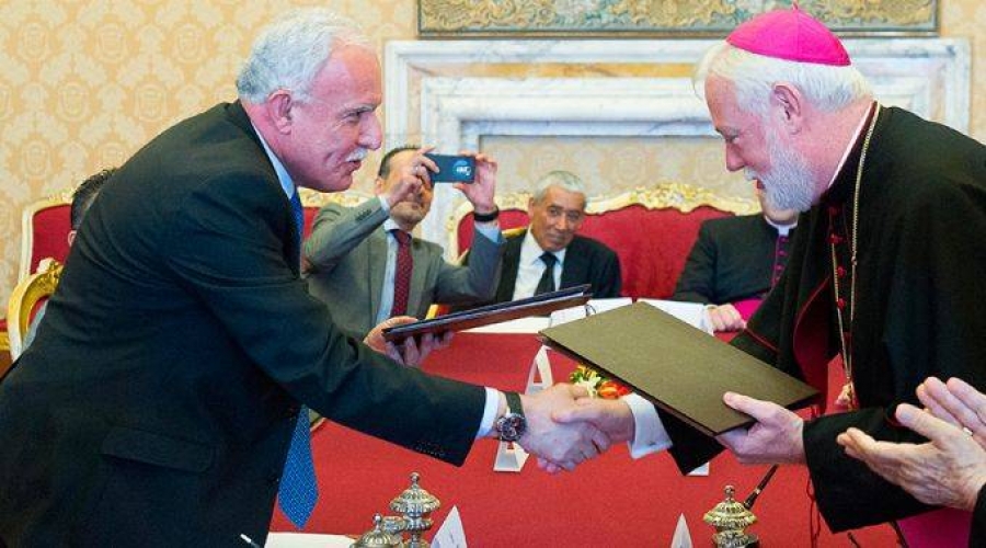 Entra en vigor hist&oacute;rico tratado entre el Vaticano y el Estado de Palestina