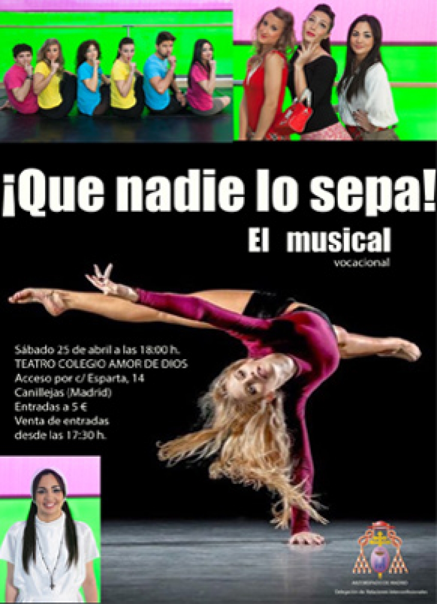 El Colegio Amor de Dios acoge el estreno del Musical Vocacional &ldquo;&iexcl;Que nadie lo sepa!&rdquo; de la Compa&ntilde;&iacute;a "Talitha cumi"