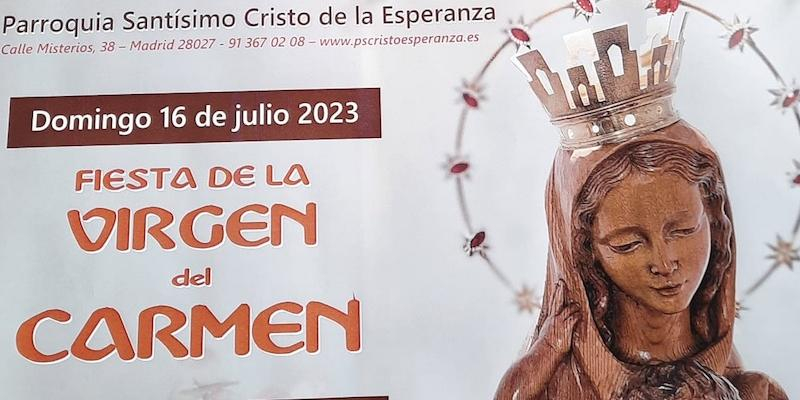 Sant&iacute;simo Cristo de la Esperanza conmemora su fiesta patronal en la solemnidad de la Virgen del Carmen