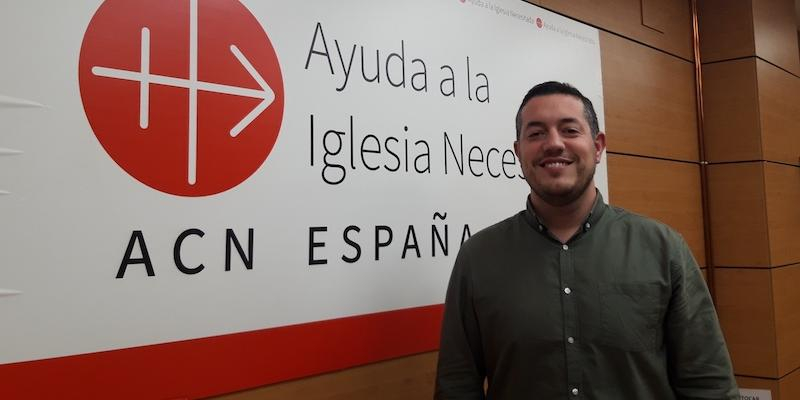 Josu&eacute; Villal&oacute;n, miembro del departamento de comunicaci&oacute;n de ACN Espa&ntilde;a.