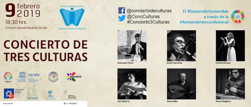 El centro cultural Eduardo &Uacute;rculo acoge el Concierto de las Tres Culturas
